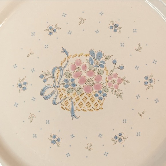 Country Basket Collection 12" Serving Plate Stoneware Country Kitchen Japan‎ - Picture 2 of 4
